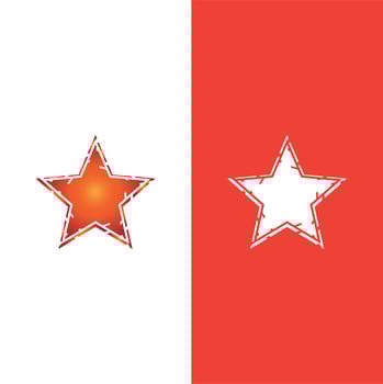 Star icon template vector