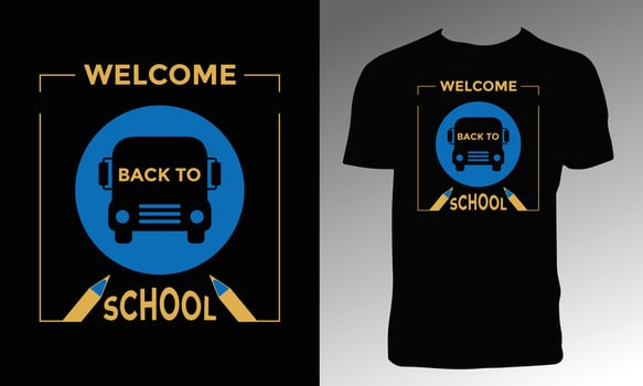 Back To School T Shirt And Hoodie Design vector