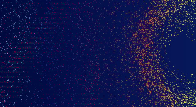 Abstract background with particles liquid dynamic flow. Shining abstract particle flow background. vector