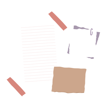 cute decorative note paper PNG file