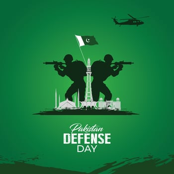 Pakistan defense day. Celebration concept. September 6.Template for background, banner, card, poster.  vector illustration.