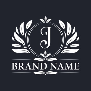 Vintage Luxury golden J letter logo design. vector
