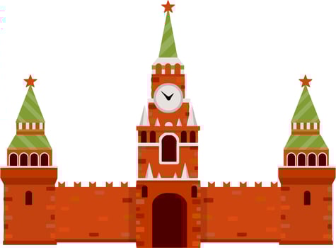 Moscow kremlin. Residence of the Russian vector