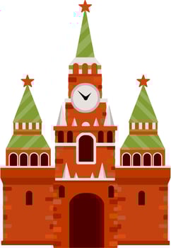 Moscow kremlin. Residence of the Russian vector
