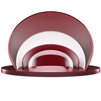 podium stage pallet Product scene and display circle curve 3D illustration png