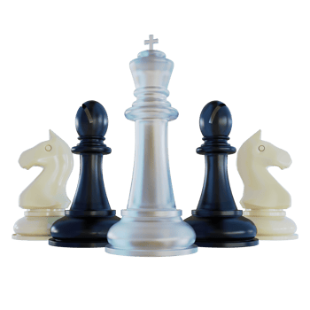 Chess Composition 3D Render png