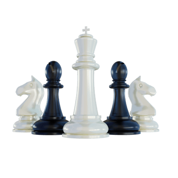 Chess Composition 3D Render png
