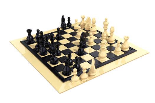 Chess Composition 3D Render png