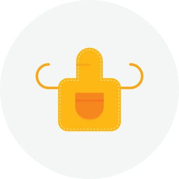 Apron Flat Circle vector