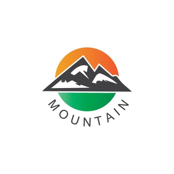 Mountain icon Logo vector