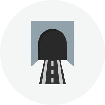 Tunnel Flat Circle vector
