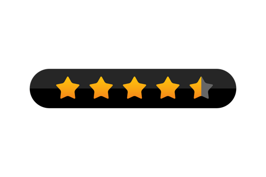5 star rating review, star png transparent