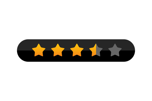 5 star rating review, star png transparent