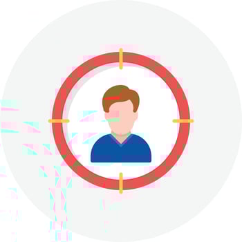 Target Audience Flat Circle vector