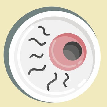 Sticker Eye. suitable for Halloween symbol. simple design editable. design template vector. simple illustration vector