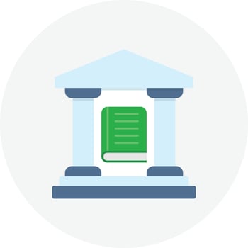 Library Flat Circle vector