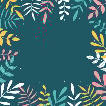 Poster banner plant flat style space for text vector