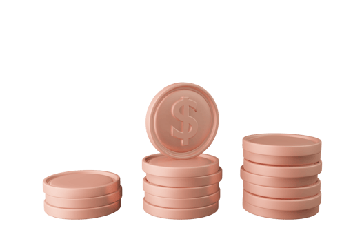 Dollar Coin Tower. Realistic 3D ilusstration Financial icon for stock market Crypto or Forex foreign exchange png