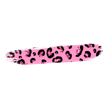Pink Leopard Brush Stroke png