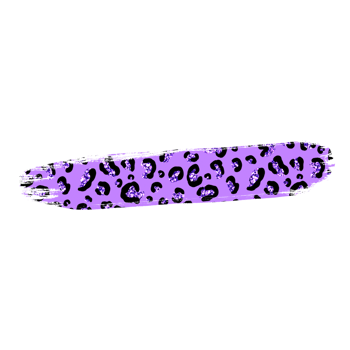 Purple Leopard Glitter Brush Stroke png