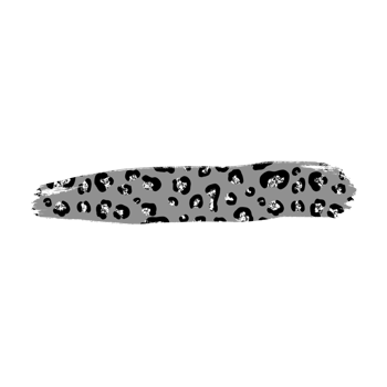 Silver Leopard Brush Stroke png
