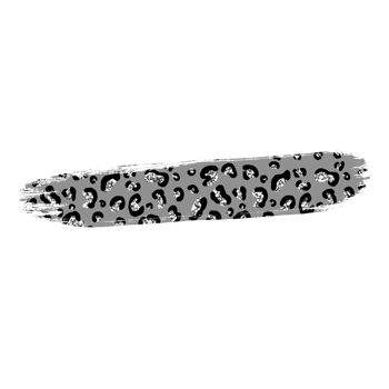 Silver Leopard Spot Brush Stroke png