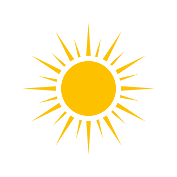 sun, sun ray icon png transparent