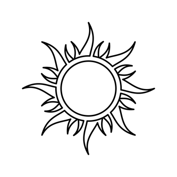 sun, sun ray icon png transparent