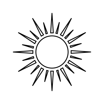 sun, sun ray icon png transparent