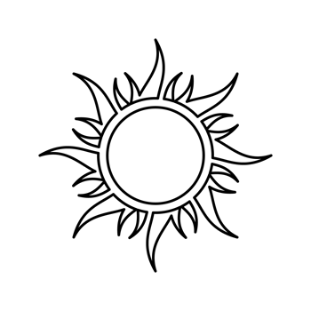 sun, sun ray icon png transparent
