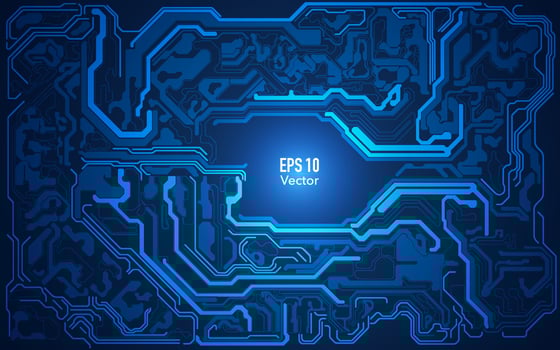 Modern Electronic Pattern vector