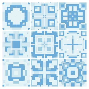 tiles patterns seamless design Vector