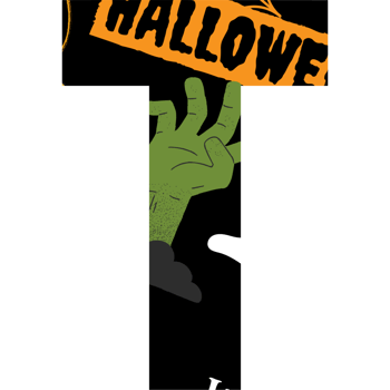halloween alphabet and number png