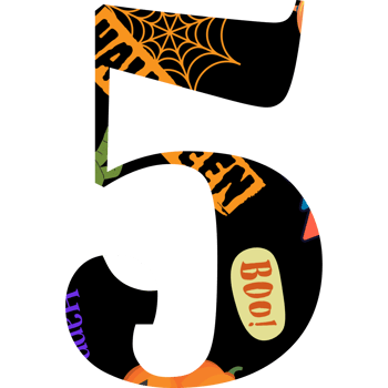 halloween alphabet and number png