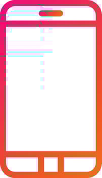 Mobile phone Vector Icon Design Illustration