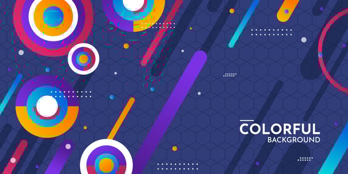 Gradient abstract colorful background design vector