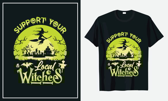 Halloween t-shirt design vector