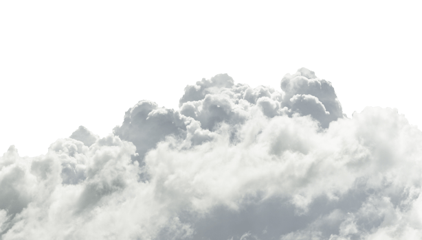 cloud isolated on black background png