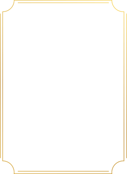 Luxury Wedding Geometric Gold Frame Border png