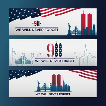 USA Patriot Day September 11 vector