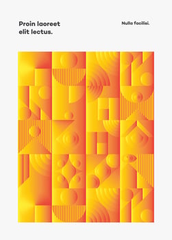 Abstract geometry cover design 20s minimal style vector