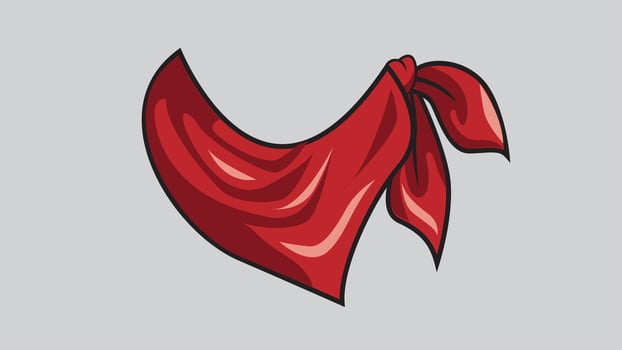 Cowboy bandana wild west icon graphic isolated vector illustration
