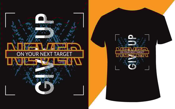 T-Shirt Design vector with Awesome quote