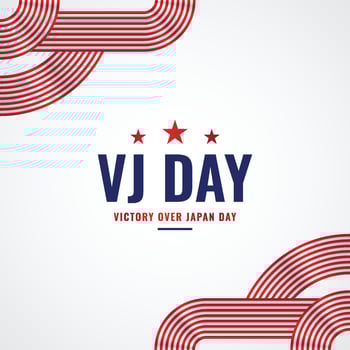 VJ Day Design Background For International Moment vector
