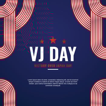 VJ Day Design Background For International Moment vector