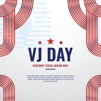 VJ Day Design Background For International Moment vector