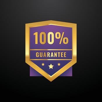 Waranty Design Background For Industrial. Guarantee Badge vector