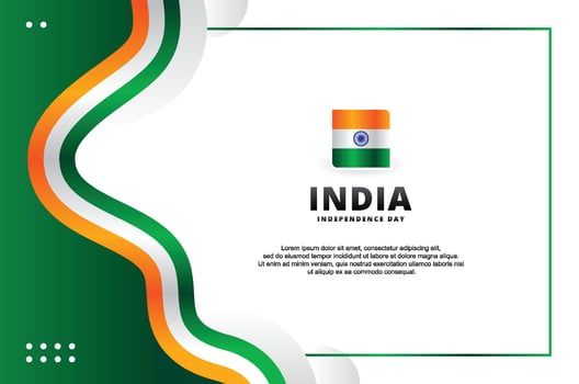 India Independence Day Design Background For Greeting Moment vector