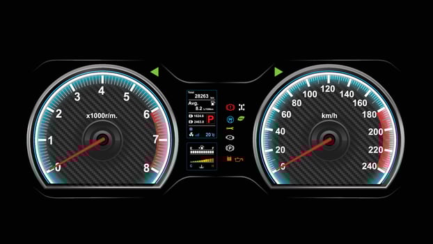 Car dash board vector illustration eps 10