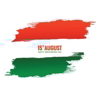 Indian tricolor independence day 15th august background vector